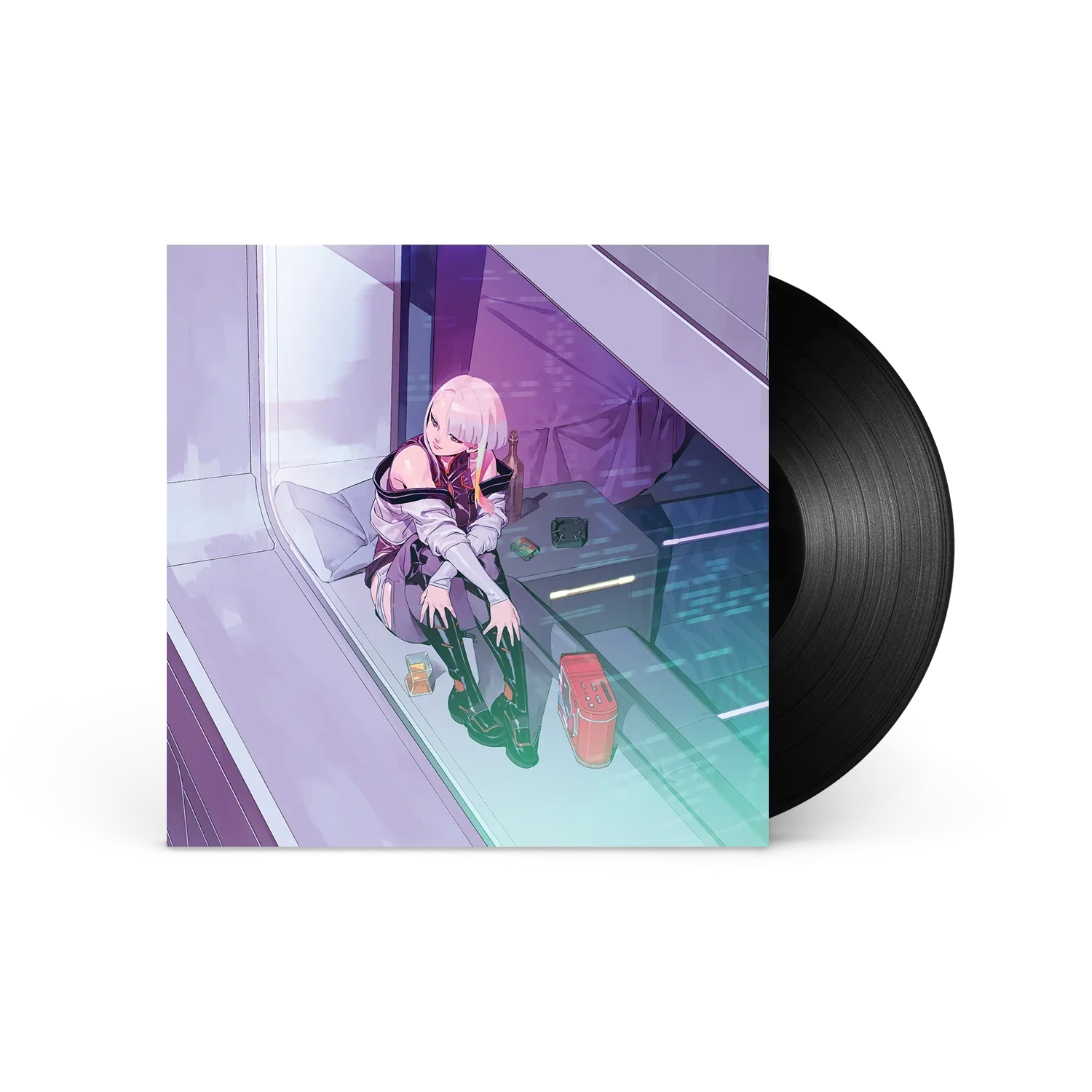 Akira Yamaoka, Marcin Przybylowicz & P.T. Adamczyk - Cyberpunk: Edgerunners (Original Series Soundtrack) (White and Purple Marbled Vinyl)
